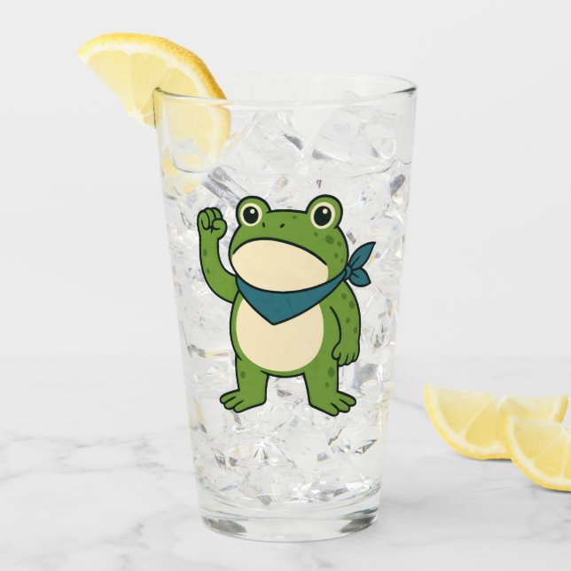 Frogs Against Fascism Portland Frog Protest Glaskopp (Framsida Ice)