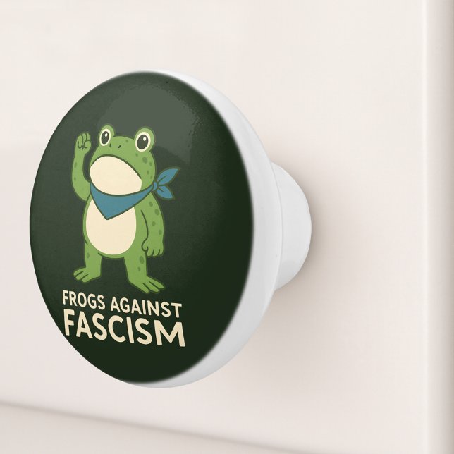 Frogs Against Fascism Portland Frog Protest Knopp (Skapare uppladdad)