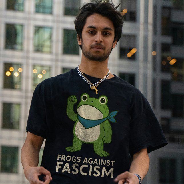 Frogs Against Fascism Portland Frog Protest T Shirt (Skapare uppladdad)