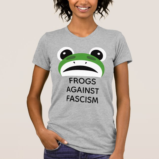 Frogs against Fascism T Shirt (Framsida)