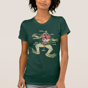 Frogs anatomibild t shirt