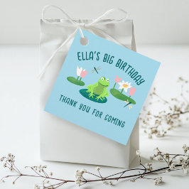 Frogs and Lily Pads Cute Birthday Kids GIFT  Gåvor Etiketter
