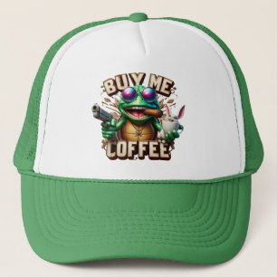 Frogs Brew and Protection köper en kaffe åt mig Keps