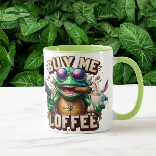 Frogs Brew and Protection köper en kaffe åt mig Mugg