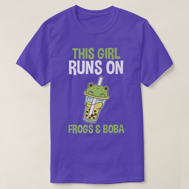 Frogs Bubble Tea  903 T Shirt (Design framsida)