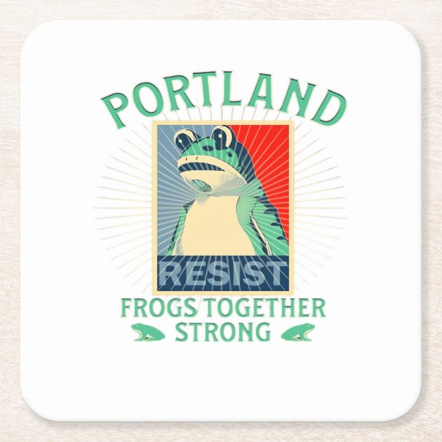 Frogs Classic Underlägg Papper Kvadrat (Framsidan)