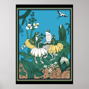 Frogs Dancing på ett lypad Poster