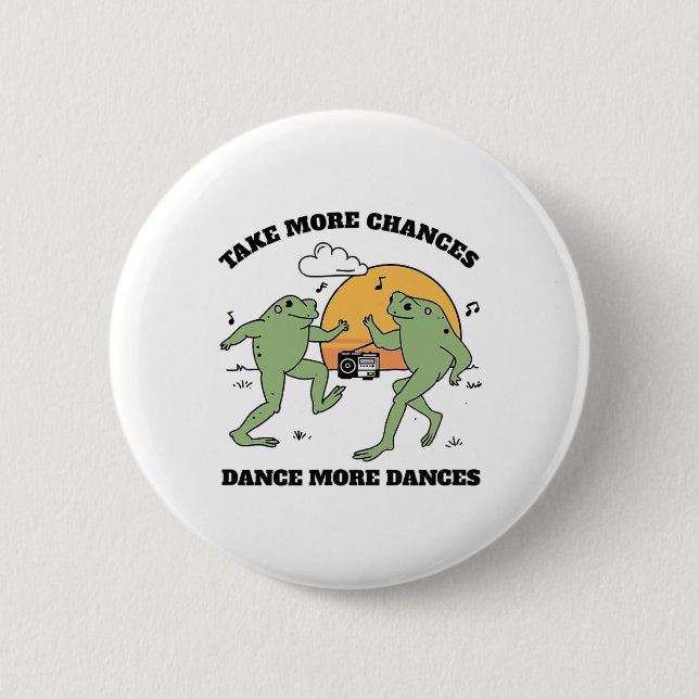 Frogs Dancing Together Knapp (Framsida)