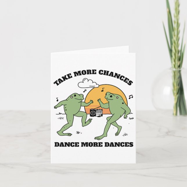 Frogs Dancing Together Kort (Framsida)