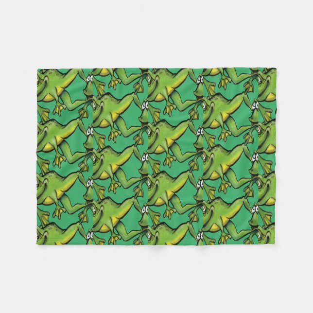 Frogs Fleece Blanket (Framsidan (Horisontell))
