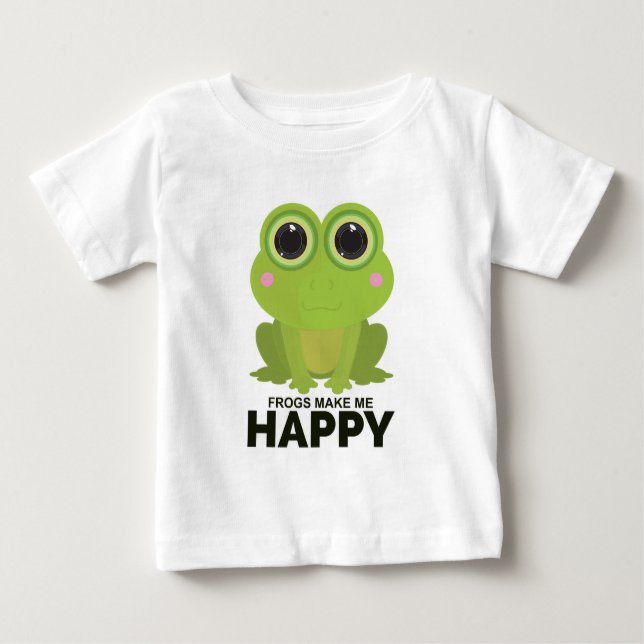 Frogs gör mig Lycklig T Shirt (Framsida)