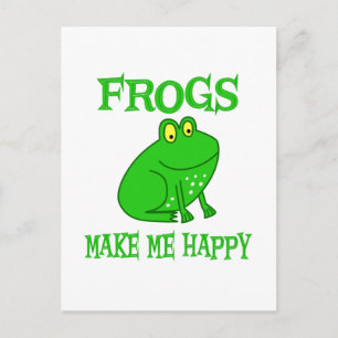 Frogs gör mig Lycklig Vykort