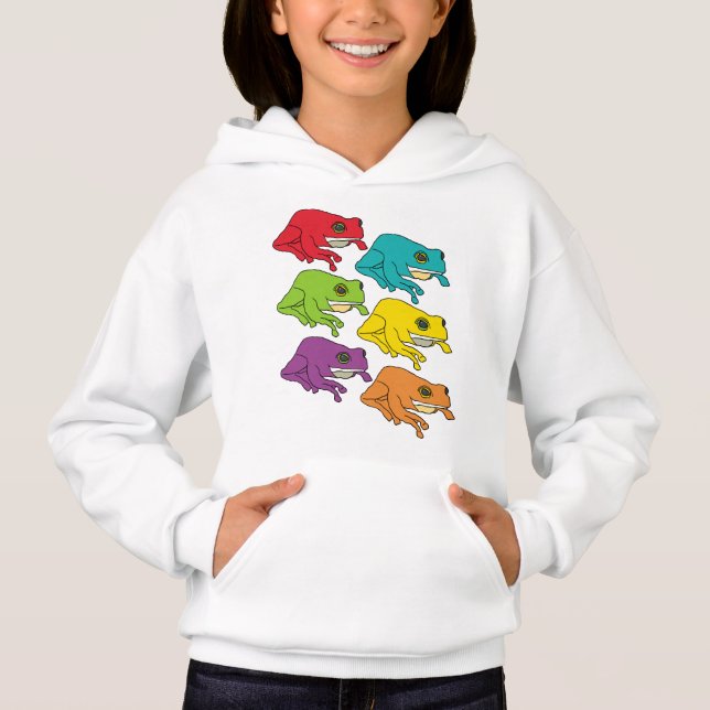 Frogs Hoodie T Shirt (Framsida)
