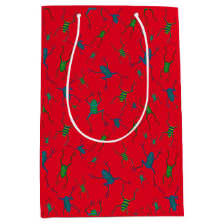 Frogs Jumping for jul Joy Medium Gift Bag