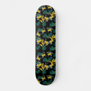 Frogs Jungle mönster Mini Skateboard Bräda 18,5 Cm