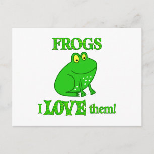 Frogs Kärlek Them Vykort