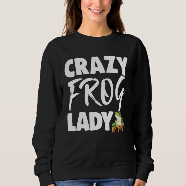 Frogs Lady  Women Frog Love T Shirt (Framsida)