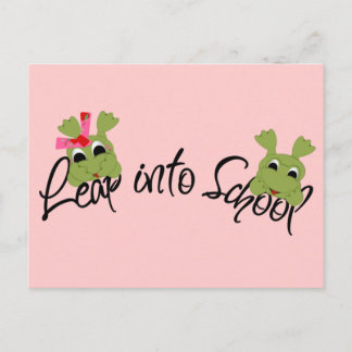 Frogs Leap into School Vykort