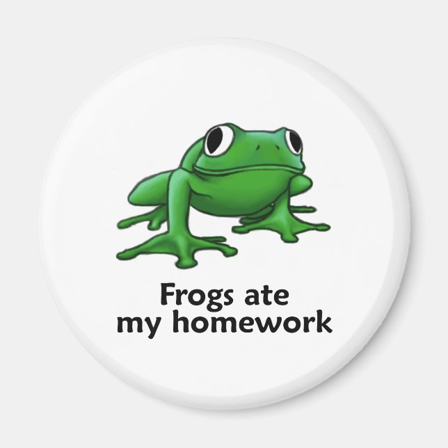 Frogs min läxa magnet (Framsidan)