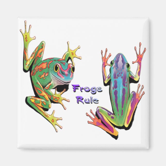 Frogs Rule Magnets Magnet (Framsidan)