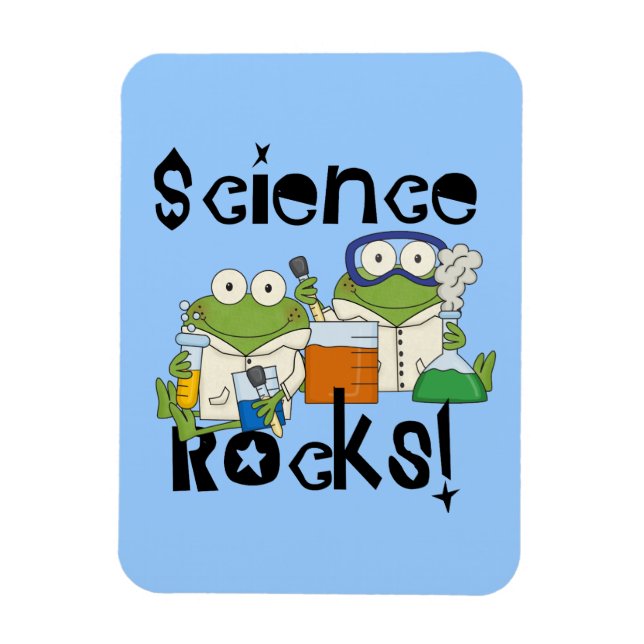 Frogs Science Sten Magnet (Vertikal)