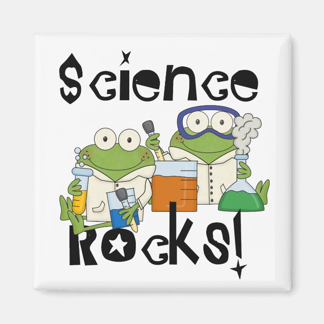 Frogs Science Sten Magnet (Framsidan)