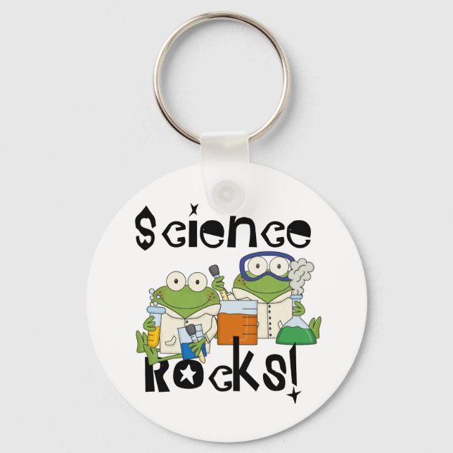Frogs Science Sten Nyckelring (Framsida)