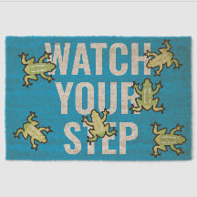 FROGS! Se ditt steg, ändra texten WHITE+BLUE