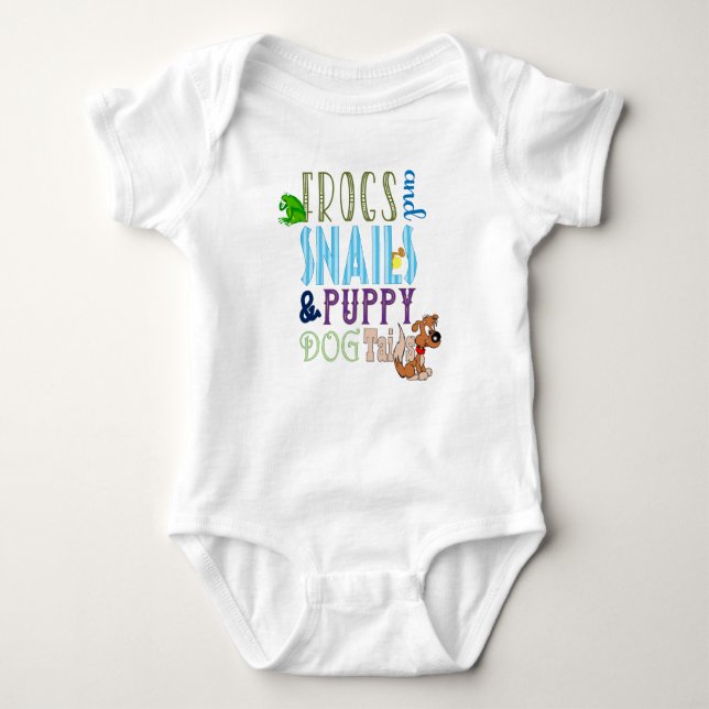 Frogs Snigel Puppy Hund Svan Boy T Shirt (Framsida)