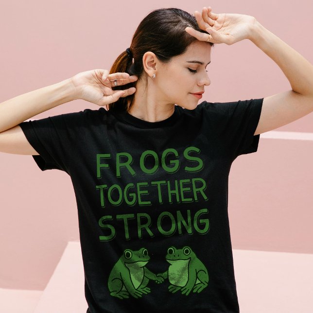 Frogs Together Strong Portland Frog Protest T Shirt (Skapare uppladdad)
