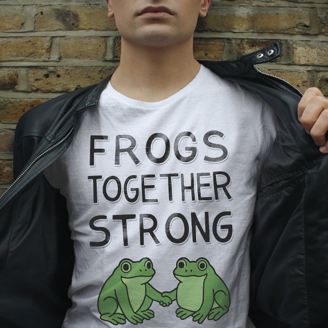 Frogs Together Strong Portland Frog Protest T Shirt (Skapare uppladdad)