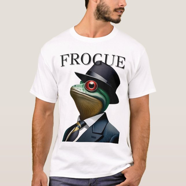 "FROGUE: Fashionable Frog Fabuleness!" T Shirt (Framsida)