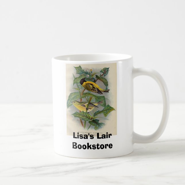 Frohawk - Svart-Hövdade Siskin Kaffemugg (Höger)