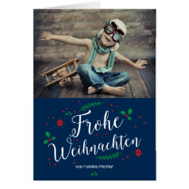Frohe Mistel Urlaub Foto-Gruß Hälsningskort