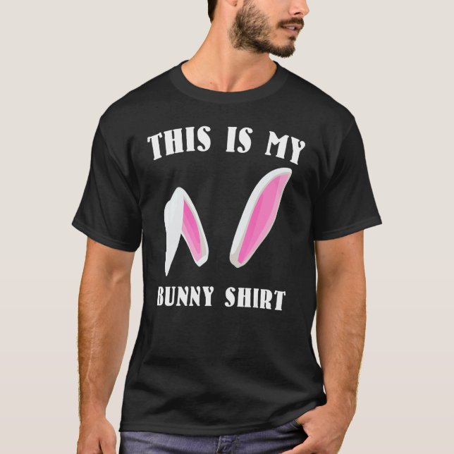 Frohe Ostern Dekoration Påskhare T Shirt (Framsida)