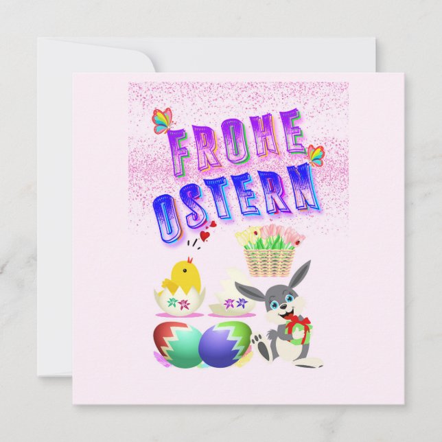 Frohe Ostern Meddelande (Framsida)