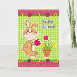 Frohe Ostern Påsk Card på tyska Helgkort