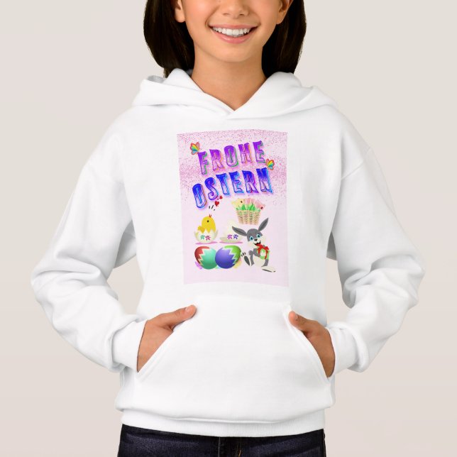 Frohe Ostern T Shirt (Framsida)