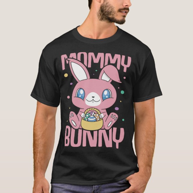 Frohe Ostern T-Shirt Mamma Bunny Bunny Funny Easte (Framsida)