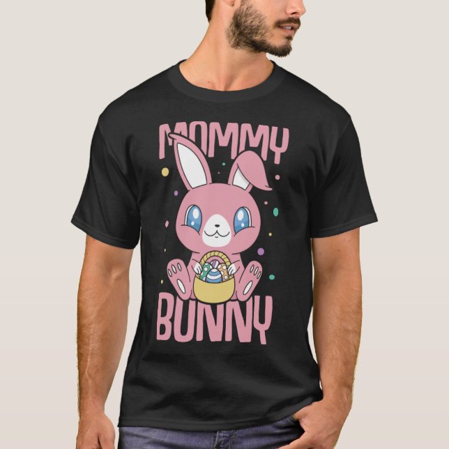Frohe Ostern T-Shirt Mamma Bunny Bunny Funny Easte (Framsida)