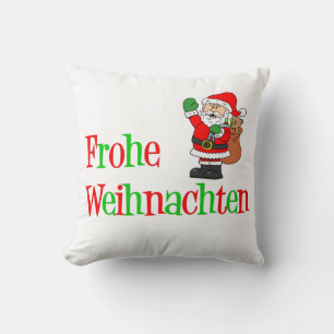 Frohe Weihnach German jultomten Dekorativ kudde
