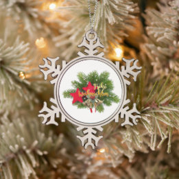 Frohe Weihnacht Anhänger Schneeflocke Baumschmuck Snöflinga Pewter Julgransprydnad