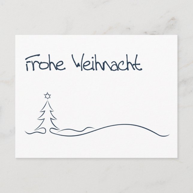 Frohe Weihnacht... / God jul Helg Vykort (Framsida)