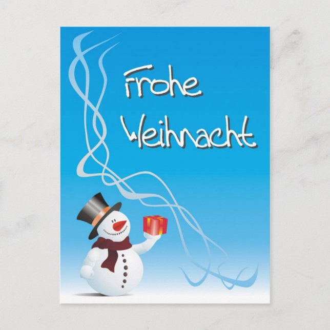Frohe Weihnacht... / God jul Helg Vykort (Framsida)