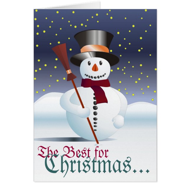 Frohe Weihnacht Hälsningskort (Framsidan)