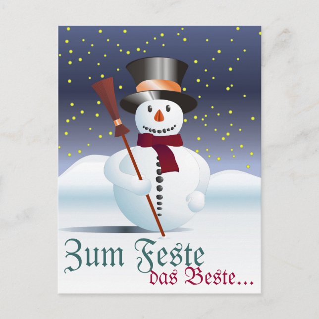 Frohe Weihnacht Vykort (Framsida)