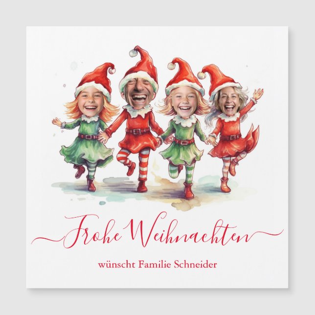 Frohe Weihnachten 4 Foton Tyska julklappar (Framsida)