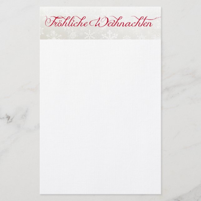 Frohe Weihnachten Brevpapper (Framsida)