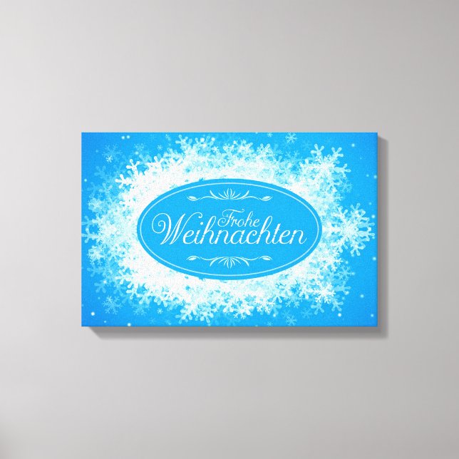 Frohe Weihnachten Canvastryck (Framsida)