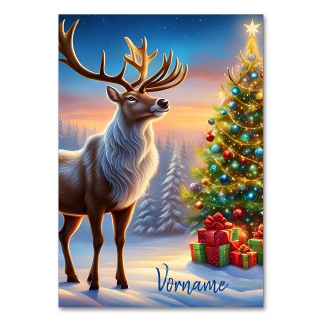 Frohe Weihnachten Fensteraufkleber Bordsnummer (Framsidan)